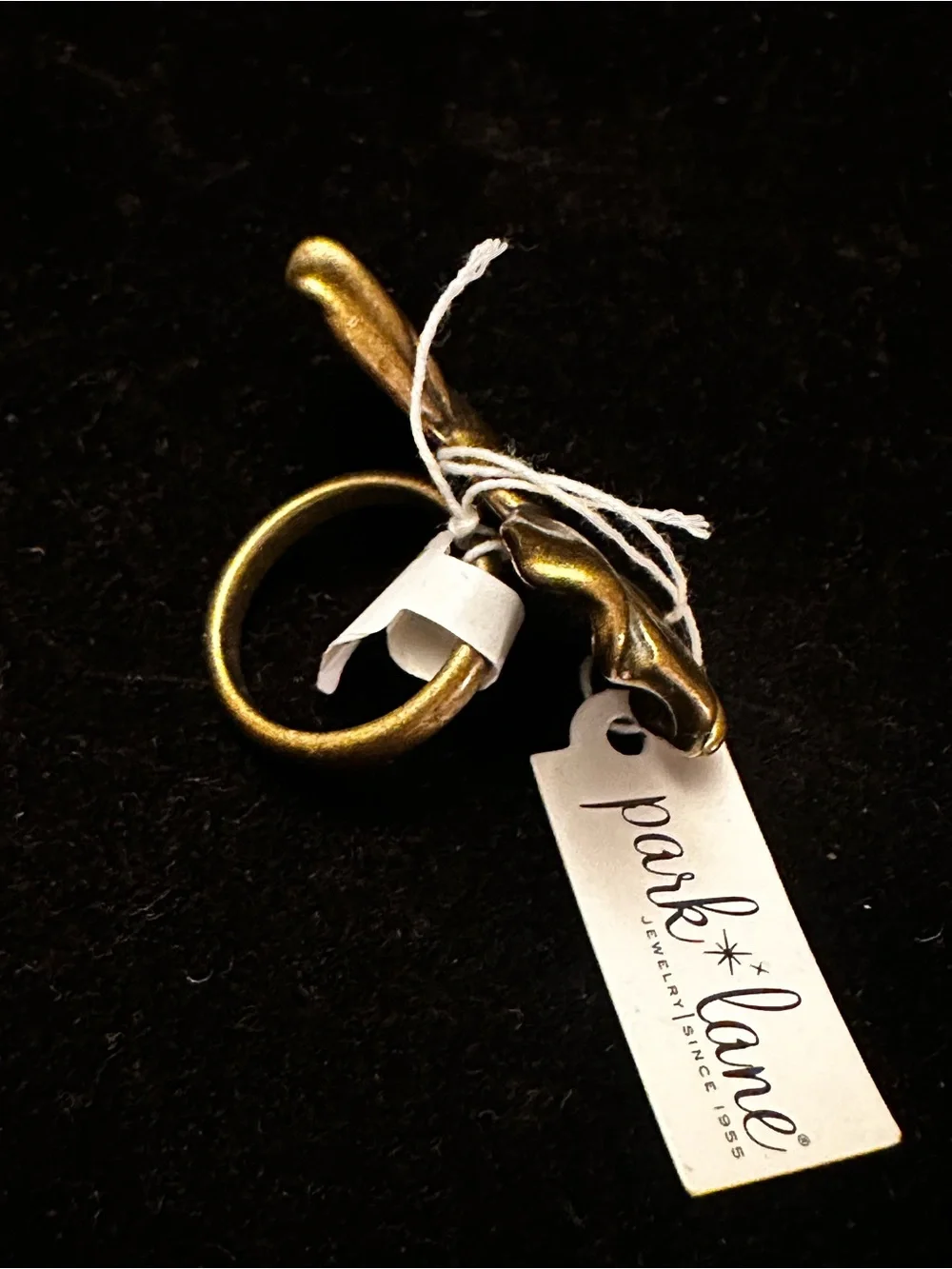 Vintage NWT Park Lane Brass Ring Sz. 7.5/8